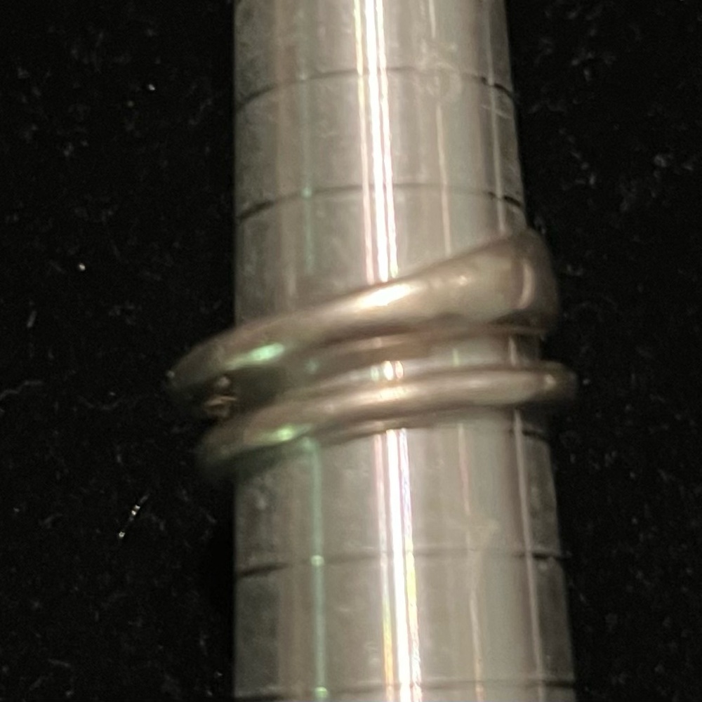Vintage Infinity & Spiral Ring Sterling lot - Picture 7 of 11